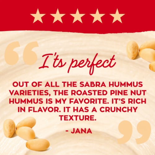 Sabra Pine Nut Hummus Perspective: top