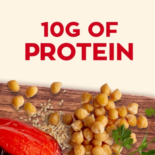 Sabra Snackers Roasted Red Pepper Hummus with Pretzels Perspective: top
