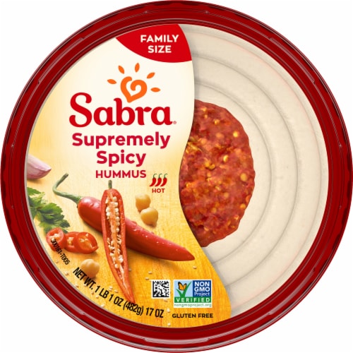 Sabra® Family Size Supremely Spicy Hummus Perspective: top
