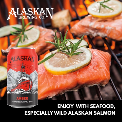 Alaskan Brewing Co. Amber Alt Style Ale Craft Beer Perspective: top