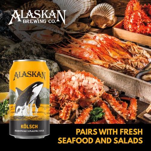 Alaskan Brewing Co. Kolsch Style Ale Craft Beer Perspective: top