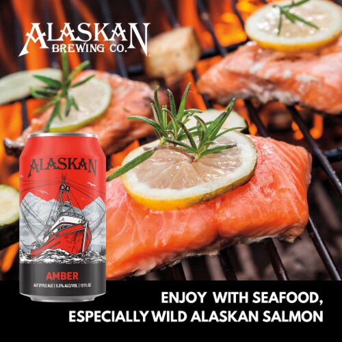 Alaskan Brewing Co. Amber Alt Style Ale Craft Beer Perspective: top