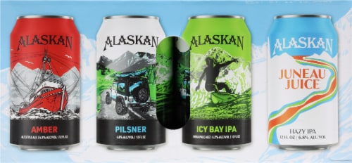 Alaskan Brewing Co. Mixed Pack Craft Beer Variety Pack Perspective: top