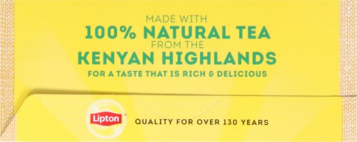 Lipton® Organic Black Tea Bags Perspective: top