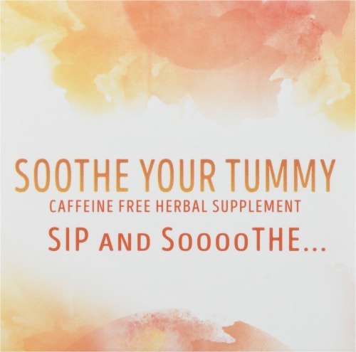 Lipton® Soothe Your Tummy Ginger Peppermint & Fennel Caffeine Free Herbal Supplement Tea Bags Perspective: top