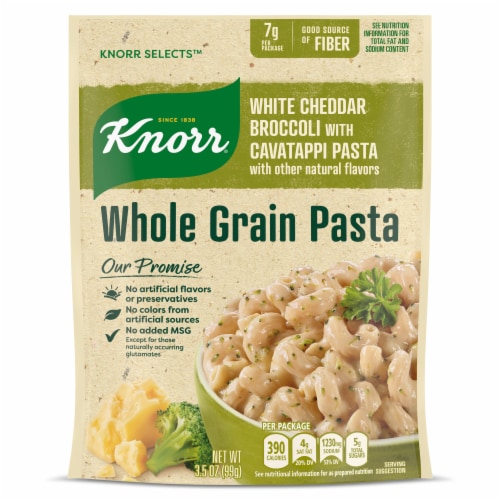 Knorr® Selects White Cheddar Broccoli with Cavatappi Pasta Perspective: top