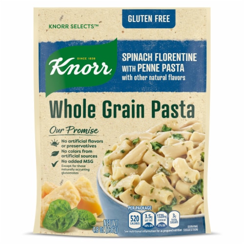 Knorr® Selects Gluten Free Spinach Florentine with Penne Pasta Perspective: top