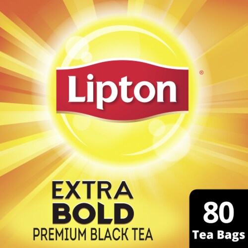 Lipton® Extra Bold Premium Black Tea Bags Perspective: top