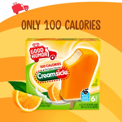 Good Humor Creamsicle Ice Cream Bars Perspective: top