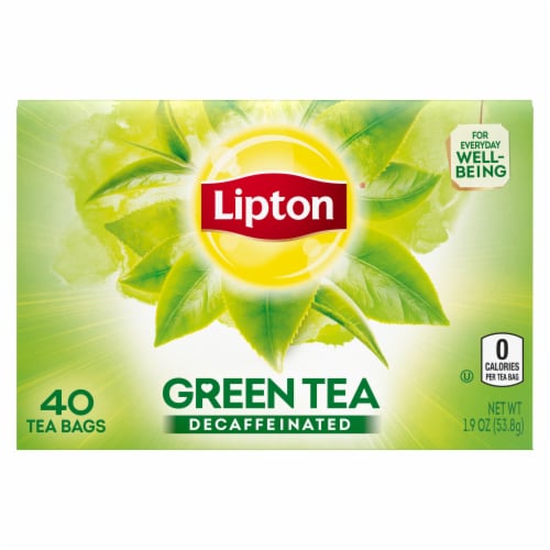 Lipton® Decaffeinated Green Tea Bags 40 Count Perspective: top