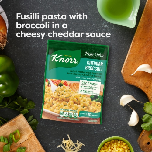 Knorr Cheddar Broccoli Fusilli Pasta Sides Perspective: top
