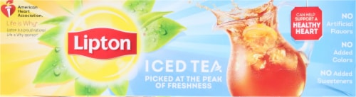 Lipton® Family Size Iced Black Tea Bags Perspective: top