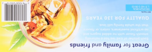 Lipton® Unsweetened Black Iced Tea Bags Perspective: top