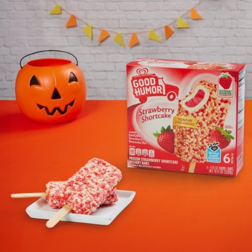 Good Humor Certified Kosher Strawberry Shortcake Frozen Dairy Dessert Ice Cream Bars Perspective: top
