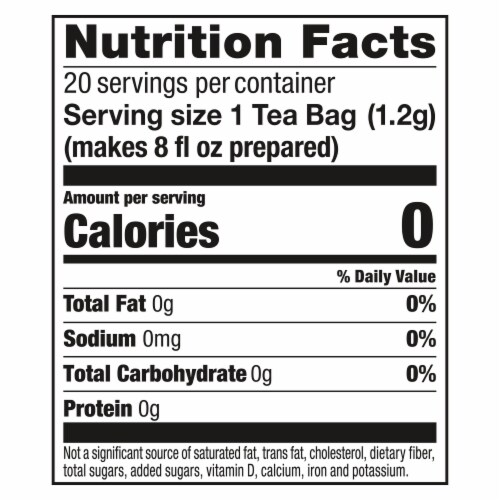 Lipton Purple Acai Blueberry Green Tea Bags Perspective: top