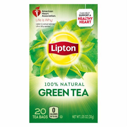 Lipton® Natural Green Tea Bags Perspective: top