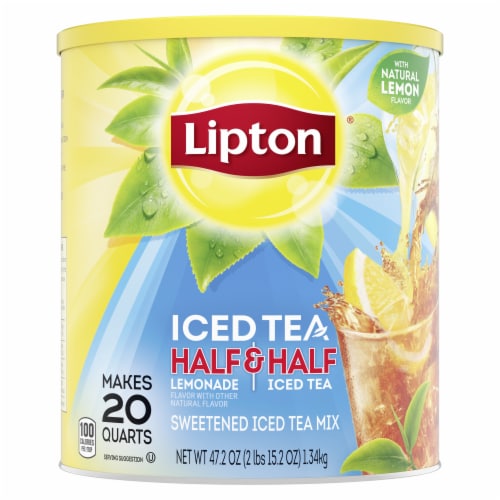 Lipton Half & Half Lemonade & Sweetened Iced Tea Mix Perspective: top