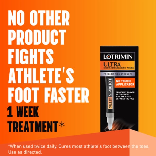 Lotrimin Ultra® No-Touch Foot Cream Perspective: top