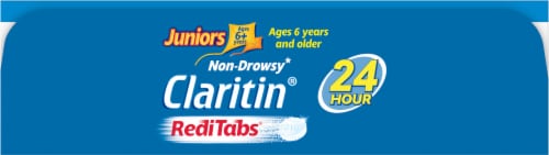 Claritin Non-Drowsy Allergy Relief RediTabs for Juniors Loratadine 10mg Perspective: top