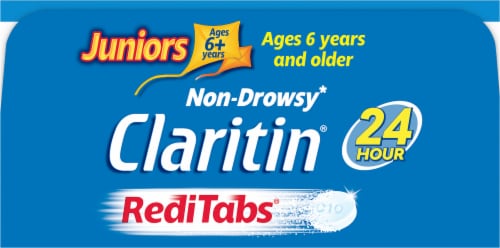 Claritin® Non-Drowsy Allergy Relief For Juniors Medicine Tablets Perspective: top