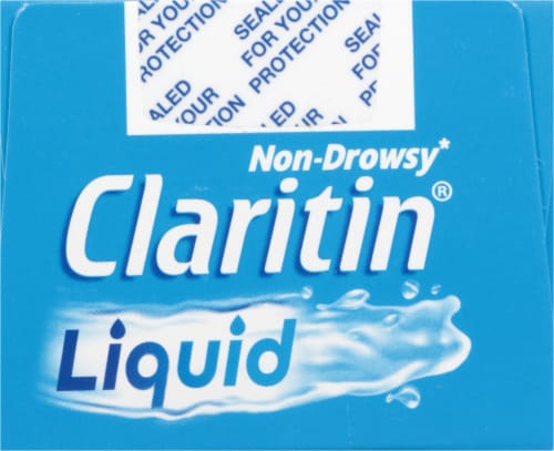 Claritin® Liquid Non-Drowsy Honey Flavored Loratadine Oral Solution Perspective: top
