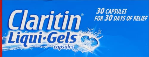 Claritin® 24 Hour Non-Drowsy Allergy Liqui-Gels 10mg Perspective: top
