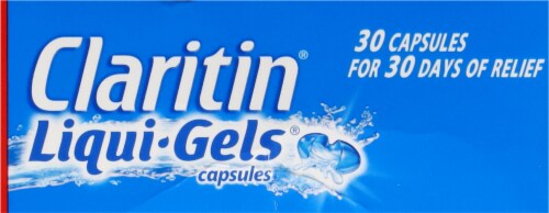 Claritin® 24 Hour Non-Drowsy Allergy Relief Loratadine Liqui-Gels® Capsules 10mg Perspective: top