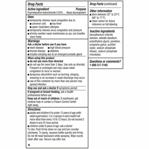 Afrin® Original Maximum Strength Congestion Relief Nasal Spray Perspective: top