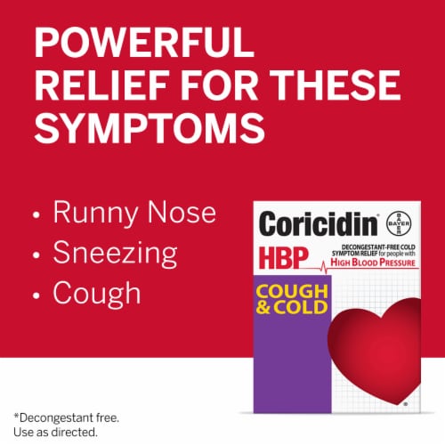 Coricidin® High Blood Pressure Cold & Flu Relief Tablets Perspective: top