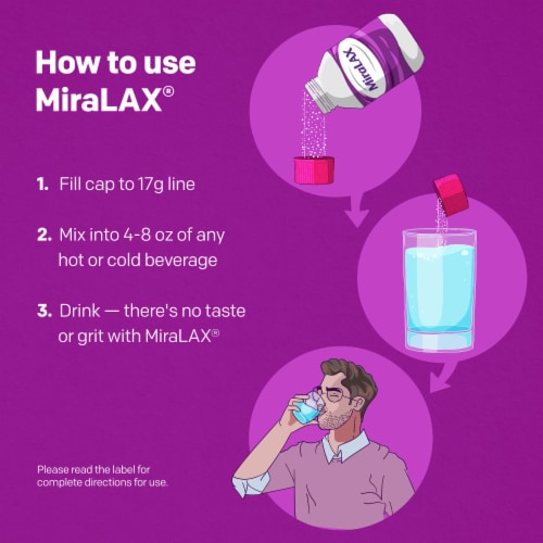 MiraLAX® Gentle Constipation Relief Laxative Powder Perspective: top