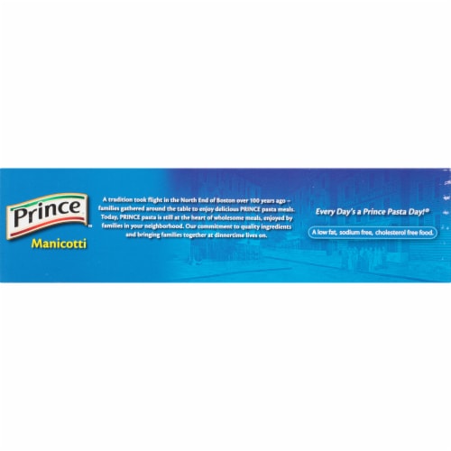 Prince® Manicotti Pasta Perspective: top