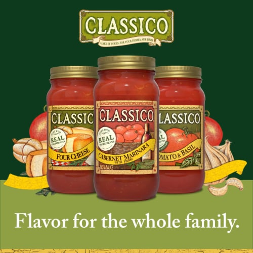 Classico Cabernet Marinara with Herbs Pasta Sauce Perspective: top