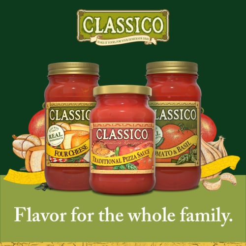 Classico Signature Recipes Traditional Pizza Sauce Perspective: top