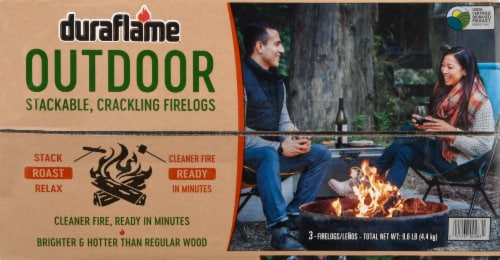 Duraflame Outdoor Stackable Crackling Firelogs Perspective: top