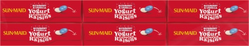 Sun-Maid® Blueberry & Vanilla Yogurt Covered Raisins Perspective: top