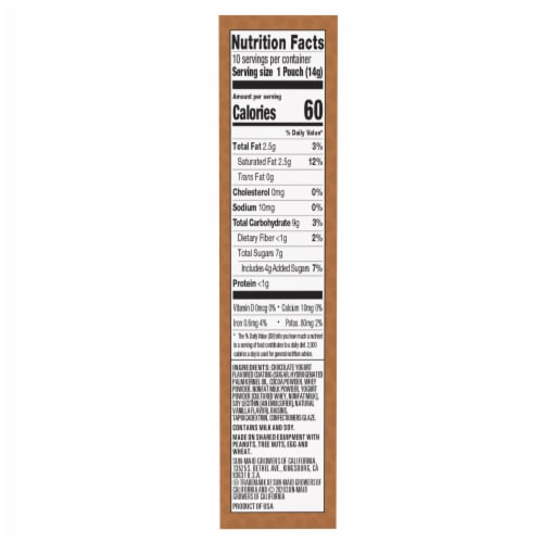 Sun-Maid® Chocolate Yog Covered Raisins Mini Snacks Perspective: top