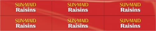 Sun-Maid® California Sun-Dried Raisin Snack Multipack Perspective: top