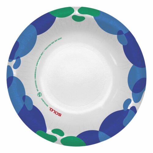 Solo Bold Hold Microwavable Soak Proof Paper Bowls Perspective: top