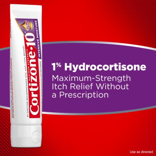 Cortizone-10® Maximum Strength Intensive Moisture Anti-Itch Cream Perspective: top