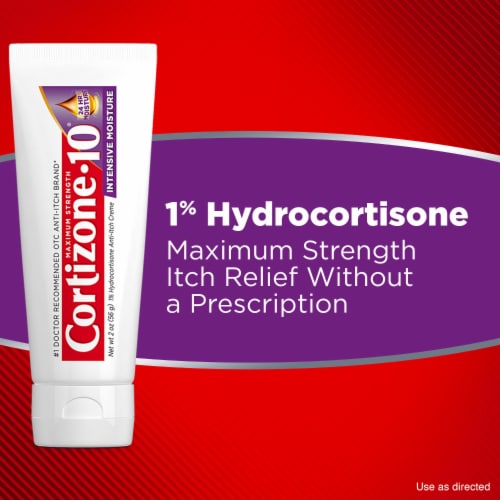 Cortizone 10 Maximum Strength Intensive Moisture Anti-Itch Cream 1% Hydrocortisone Perspective: top