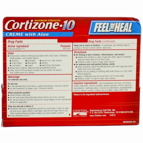 Cortizone 10 Maximum Strength Anti Itch Crème Perspective: top