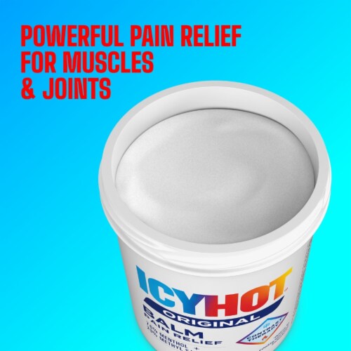 Icy Hot Original Pain Relieving Methyl Salicylate and Menthol Balm Perspective: top