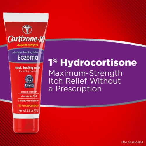 Cortizone-10® Maximum Strength Eczema Intensive Healing Lotion Perspective: top