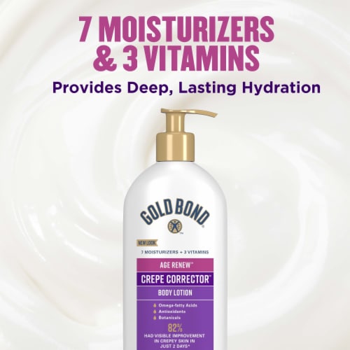 Gold Bond Age Renew Crepe Corrector Body Lotion Perspective: top