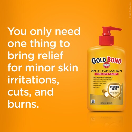 Gold Bond® Steroid-Free Anti-Itch Lotion Intensive Relief Perspective: top