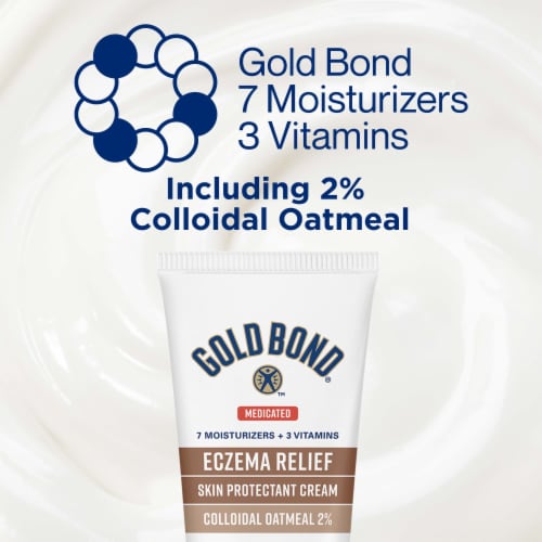 Gold Bond Medicated Eczema Relief Skin Protectant Body Cream with 2% Colloidal Oatmeal Perspective: top