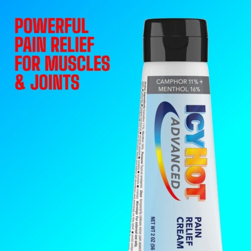 Icy Hot Advanced Relief Pain Relief Camphor and Menthol Cream Perspective: top