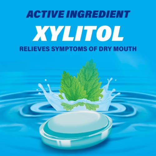 ACT Soothing Mint with Xylitol Dry Mouth Lozenges Perspective: top
