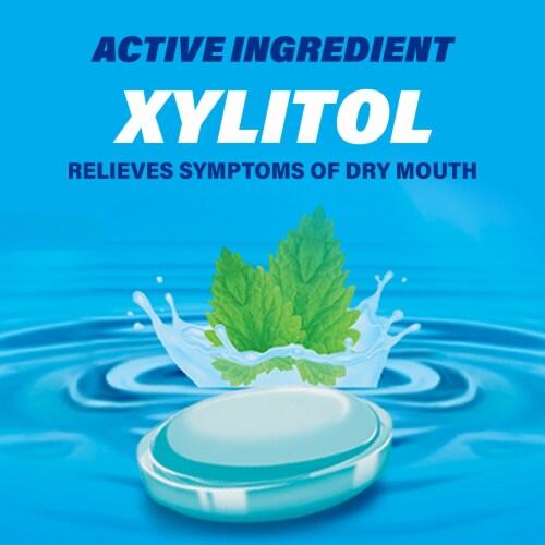 ACT Dry Mouth Lozenges Moisturizing with Xylitol Soothes Freshens & Stimulates in Soothing Mint Perspective: top