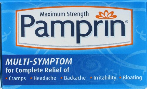 Pamprin Maximum Strength Multi-Symptom Caplets - 20 Count Perspective: top